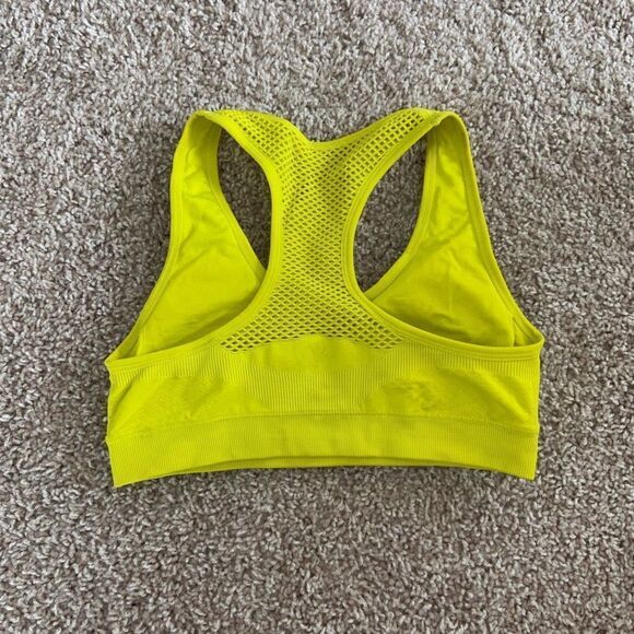 Forever 21 Neon Yellow Sports Bra - Picture 3 of 4